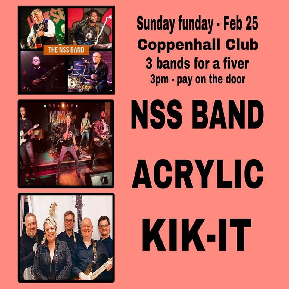 The Sunday Funday 3 Bands For £5 - The Coppenhall Club